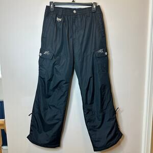 ZeroXposur Black Cargo Ski Snowboard Snow Pants Girls Youth Kids Size 14 Large L